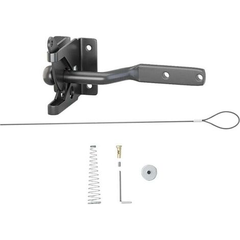 1Ensemble Verrou de Clôture Auto Bloquant de Fermeture pour Portes Métalliques Vinyles (1/4)