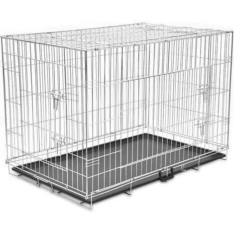 Cage métallique et pliable pour chiens XXL-Abri pour chien 544676 (1/4)