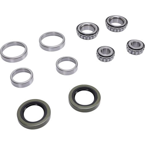 2 Ensembles de Roulements de Moyeu de Roue de Remorque avec Protecteur LM11949 LM11910 LM67048 LM67010 Remplacement pour Essieux de 1 1 4 Pouces 3 4 Pouces Adaptés (1/5)