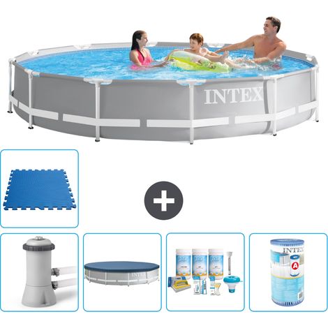 Intex Piscine Prism Frame Ronde - 366x76 cm - 6-pièces  S42071 (1/5)