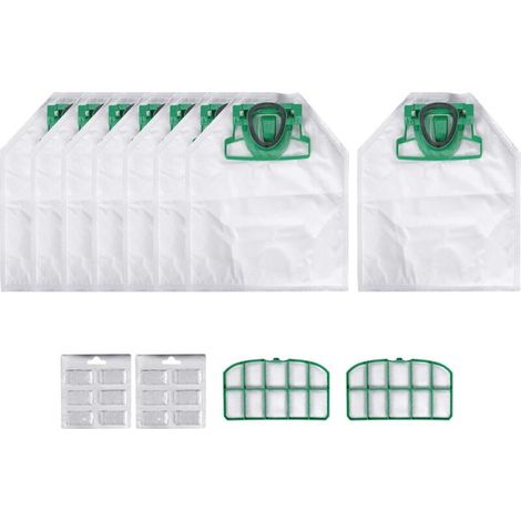 pour VK200 FP200 PièCes pour Kobold Sac D'Aspirateur Filtre de Remplacement 8 VK200 + 2 Filtres HEPA + 12 Parfums (1/5)