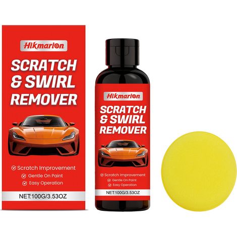 Auto-Kratzer-Pflegeset – Lackerneuerung, Reinigung, Politur, Aufbereitung und Glanzverbesserung – 100 g + 1 Schwamm -- BIEMMEDUE (1/5)