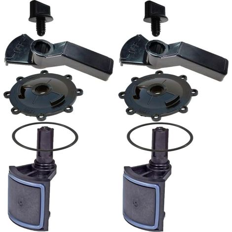 Kit complet de rénovation de vanne de piscine ATIE 2/3 voies, compatible avec les vannes Jandy 2/3 voies 4715, 4716 et 4717 (2 paquet) (1/4)