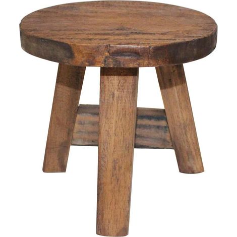 Tabouret Chaise de bar Tabouret de bar - Bois de récupération massif BV499377 - BonneVie (1/3)