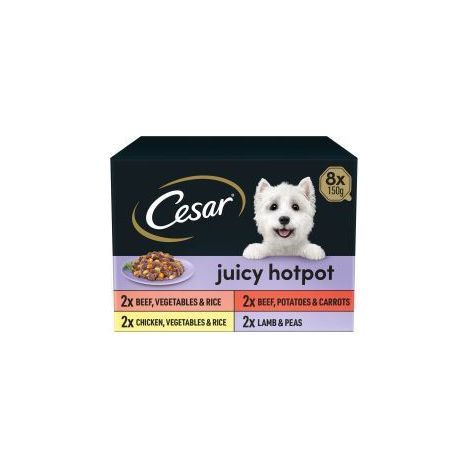 CESAR Juicy Hotpot Mixed Selection 8x150g - 730553