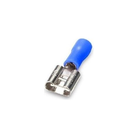 Terminale isolato femmina plug-in femmina 7.4 / 2.5mm Blu 50 pz