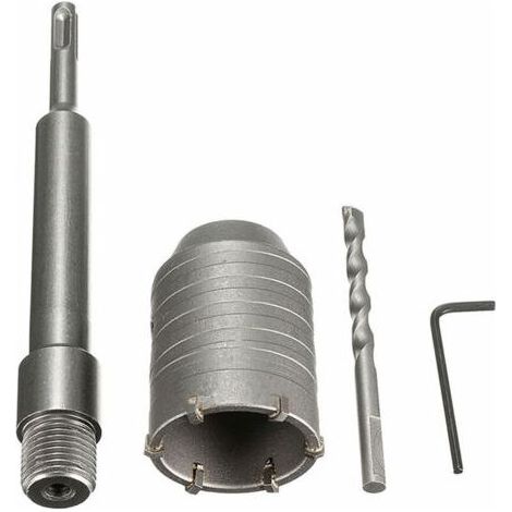 SDS Plus tige béton ciment pierre 50 mm mur scie cloche foret 200 mm tige nouveau (1/5)