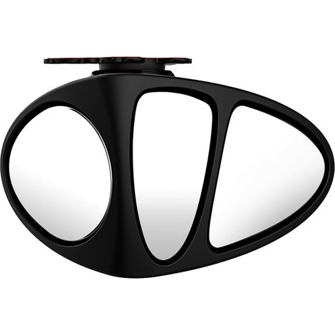Miroir anti-angle mort, miroir latéral avec lentille à trois faces, miroir convexe grand angle pour voiture, côté droit 1 pièce (1/5)