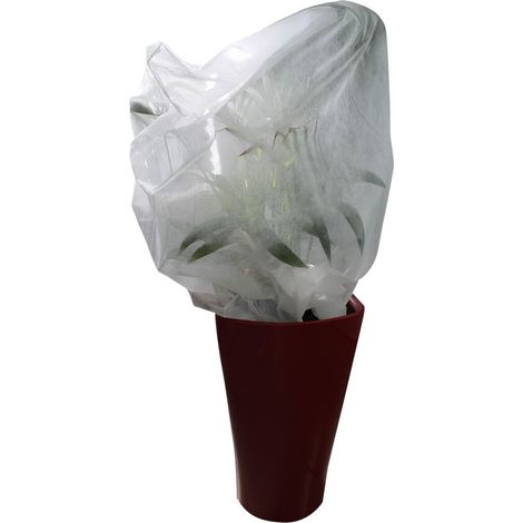 Lot de 5 housses de protection pour plantes - 0.8 x 1 m - 30g/m2 - Blanc - Linxor (1/2)