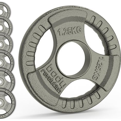 Olympic Tri Grip Cast Iron Weight Plates - Pairs & Sets