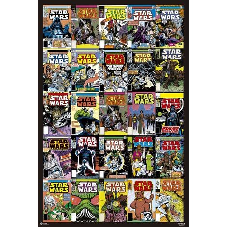 Poster star guerre classiche copertine di fumetti