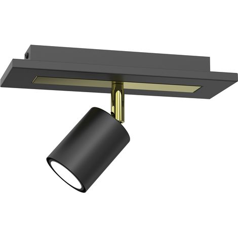 Rampe spot orientable noir/or 1xGU10 8W Luminex Ordea