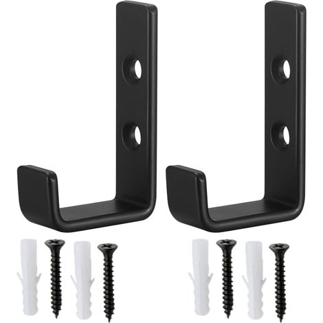 2Pcs Crochets Muraux Robustes, Porte-manteaux, Patères Solides, pour Accrocher,Support Mural pour Objets Encombrants (1/5)