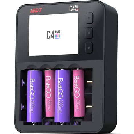 Chargeur de Batterie Intelligent Piles 6 Slot Automatique avec Charge Affichage LCD pour Ni-MH Ni-CD AA AAA SC, Li-ION 18650 26650 26500 22650 18490 17500 17355 Dispositifs de sécurité (1/5)