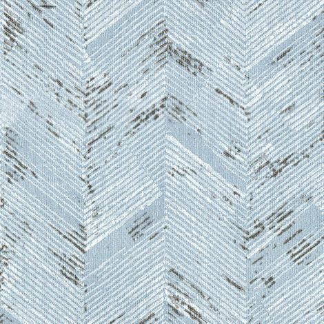 Carta parati adesiva spina pesce decorativa blu bianca 40cm x 10m (1/5)