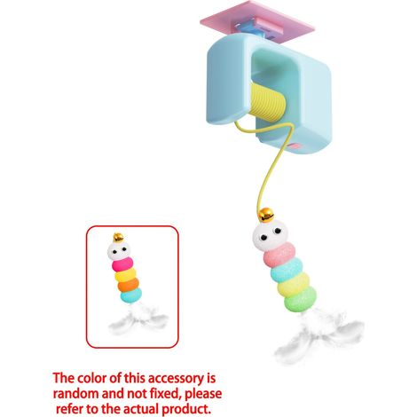 Jouet interactif pour chat à suspendre, rechargeable par USB, pour porte battante automatique, intérieur et extérieur. (1/5)