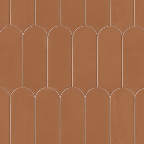 Mosaïque effet Enduit Ocre Brun Ecaille 29,7x29,6x0,85 cm Mat Calviro - Mur intérieur (vendu par carton de 0,53 m²) - RO'MA CARRELAGE