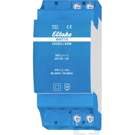 Eltako 20000075 Alimentatore per guida DIN 2 A 48 W Contenuto 1 pz.