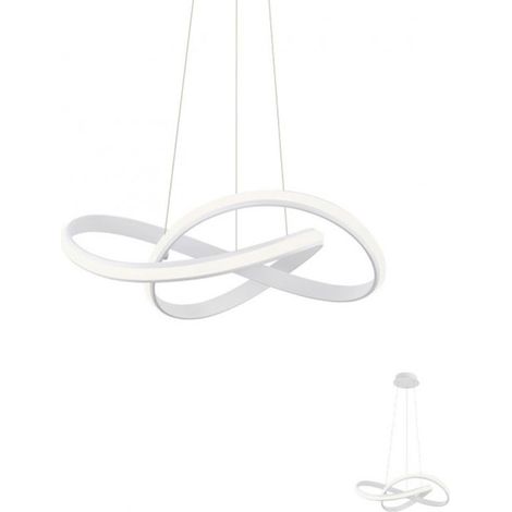 Lampadario a sospensione ultra moderno 45 watt lampada intrecciata a led luce calda 3000k (1/4)