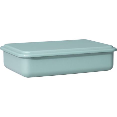 Riess tarro con tapa 23 cm esmalte verde salvia