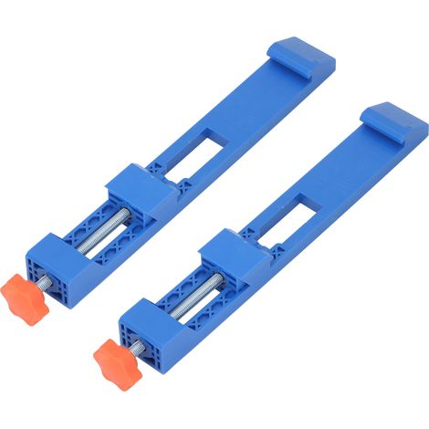 Lot de 2 guides de semelle réglables pour scie circulaire électrique en ABS, serre-base usinage bois (1/5)