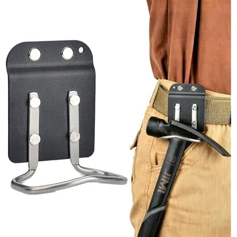 Porte Marteau pour Ceinture à Outils Clip-on Acier Inoxydable (1/5)