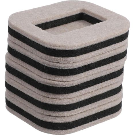 Lot de 5 patins antidérapants en feutre argenté pour roulettes (1/5)