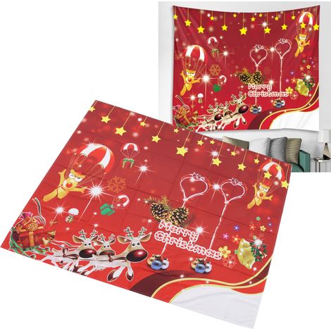Hochauflösend bedruckter Weihnachtsteppich, trendig, farbecht, tragbar, farbenfroh, 11 Muster, für die Heimdekoration (1/5)
