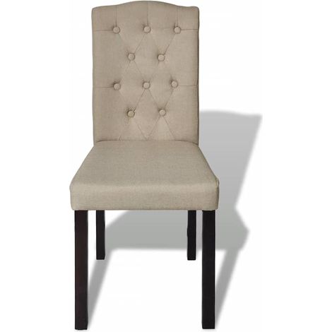 Maison Exclusive - Jídelní židle 4 ks velbloudí textil (1/5)