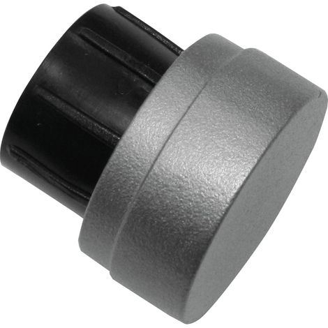 Embouts pour tringles à Rideaux de Ø 25 mm, Série Industrial Home, métal/Plastique, Couleur argentée (1/5)