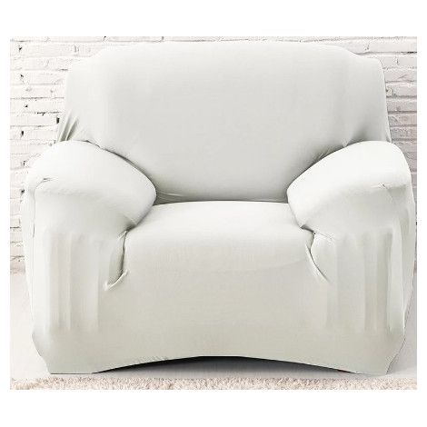 White Stretch Polyester Sofa Armchair Cover Decor Living Room Dustproof Sofa Covers and Protector (1/5)