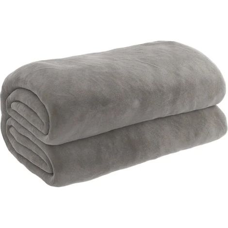 Couverture lestée grise, avec housse, 200x200 cm, 13 kg, en tissu. (1/5)