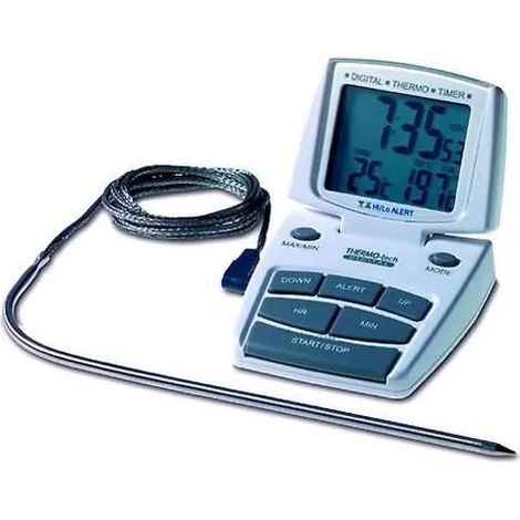 Termómetro de cocina tfa 14.1500 sonda inox temporizador