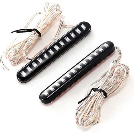 Bande lumineuse LED dynamique pour rétroviseurs latéraux arrière de voiture, clignotants et indicateurs de direction. (1/5)