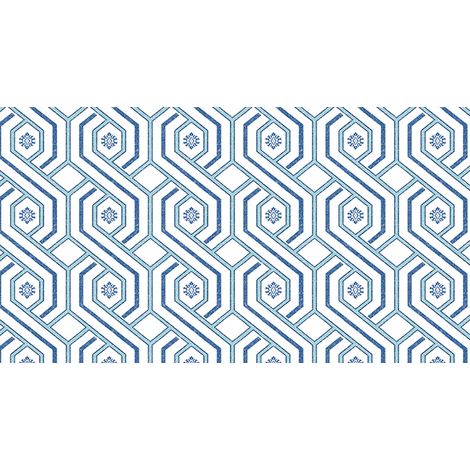 TOVAGLIATO IN PVC FANTASTIK BLU 1193-3 Rotolo cm.140 (H) x 20 mt (L)