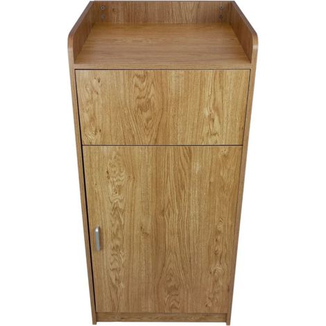 Light Oak Wooden Litter Bin & Tray Stand (1/5)