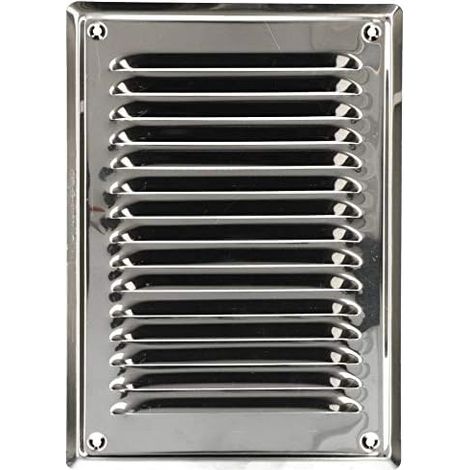 Kotarbau – Grille de ventilation 230 x 165 mm en acier inoxydable – Moustiquaire anti-insectes – Résistante aux intempéries – Protection pour ventilation