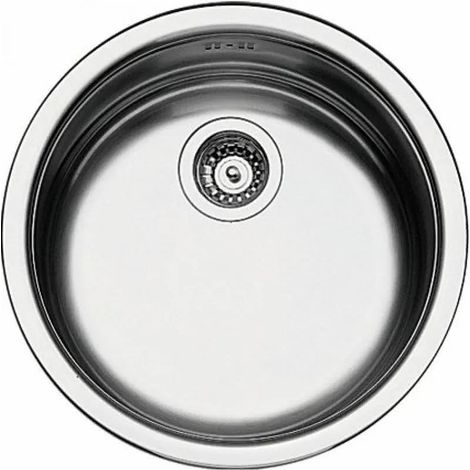Lavello cucina in acciaio inox vasca tonda Ø43 (1/2)