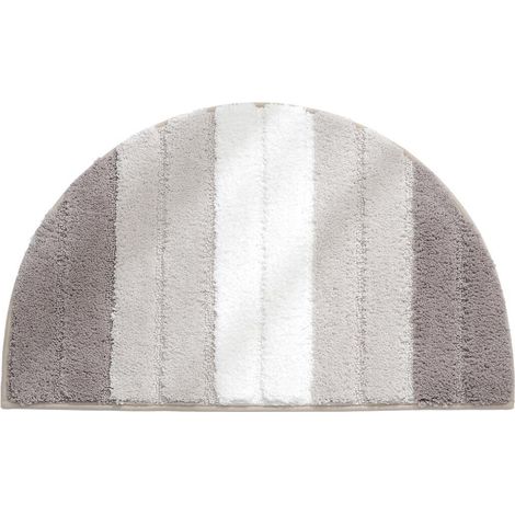 Tapis de porte semi-circulaire, tapis de bain doux et absorbant, antidérapant (1/5)
