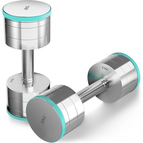 Hanteln Verstellbar Kurzhanteln Set Stahl 30kg 2 x 30KG (1/5)