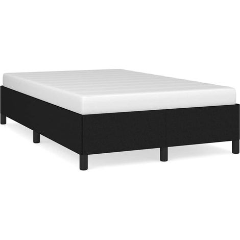 Maison Exclusive - Cadre de lit sans matelas noir 120x200 cm tissu (1/5)