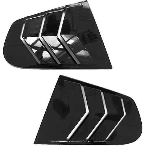 Grille d'aération latérale de voiture, style carbone, aileron décoratif pour modèles 2009-2018 (1/5)