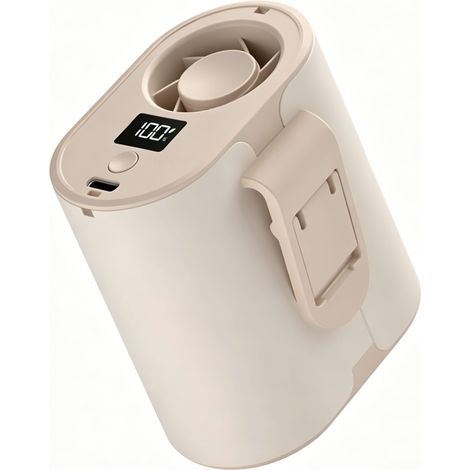 Ventilateur camping kaki – 100 vitesses – Clip – Batterie longue durée – Léger – Pour tente, rando, travail (1/4)
