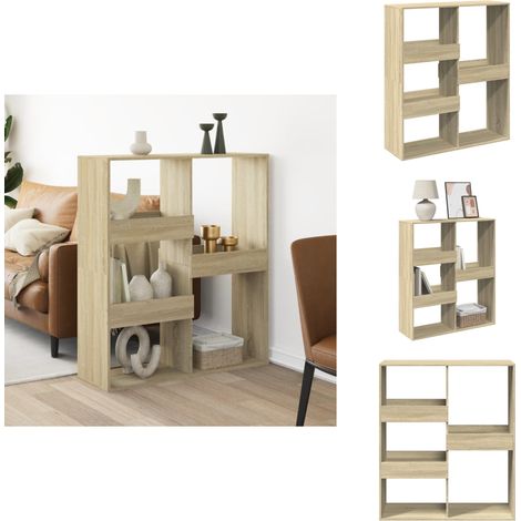 Cloison de séparation chêne sonoma 100x33x115cm bois ingénierie - Cloison De Séparation - Cloisons De Séparation - Séparateur De Pièce - Cloison De Bureau (1/5)