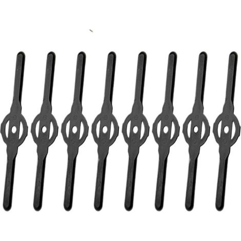 Set di lame in plastica per tosaerba da giardino, tagliaerba elettrici e tagliaerba a batteria (10 pezzi)