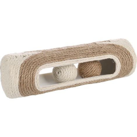 Tube Cylindre avec balles  ø 9.5 cm x 29 cm jouet pour chat - Flamingo