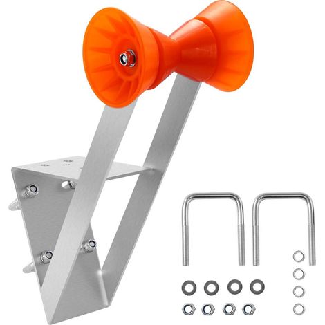 Support de Treuil Remorque Bateau Rouleau TPU 130 mm Acier Galvanisé 5 mm Poteaux 50,8-76,2 mm pour Jet-Ski Voilier (1/5)