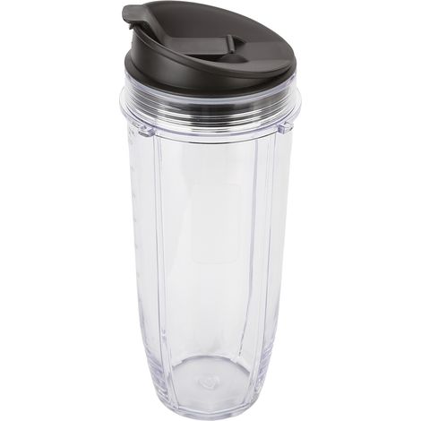 Pichet de rechange de 32 oz avec couvercle, compatible avec les accessoires de mélangeur et d'extracteur de jus Nutri Ninja. (1/5)