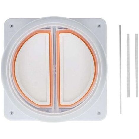 Clapet anti-retour pour hotte de cuisinière, soupape d'échappement à ressort en acier inoxydable séparable, anneau en silicone à haute étanchéité pour conduit de 150-180mm (1/5)