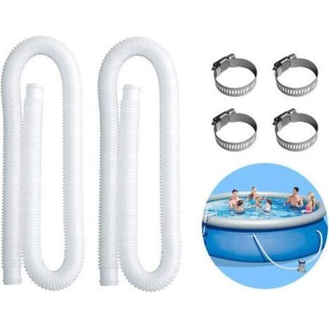 Tuyau De Remplacement De Tuyau De Piscine À Source Chaude Gonflable Pour Pompe De Piscine 300/330/530/1000 Gallons (lot de 2) (1/4)
